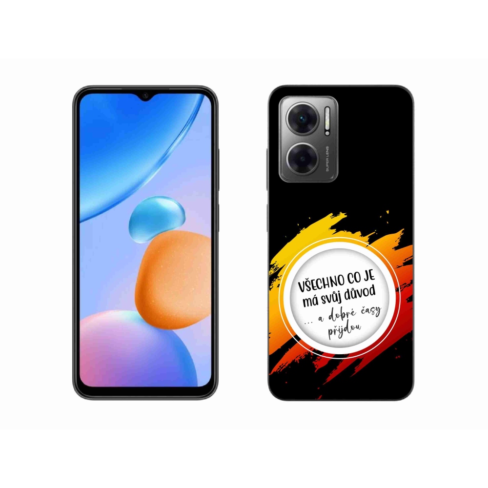 Gélový kryt mmCase na Xiaomi Redmi 10 5G - citát 3 čierne pozadie