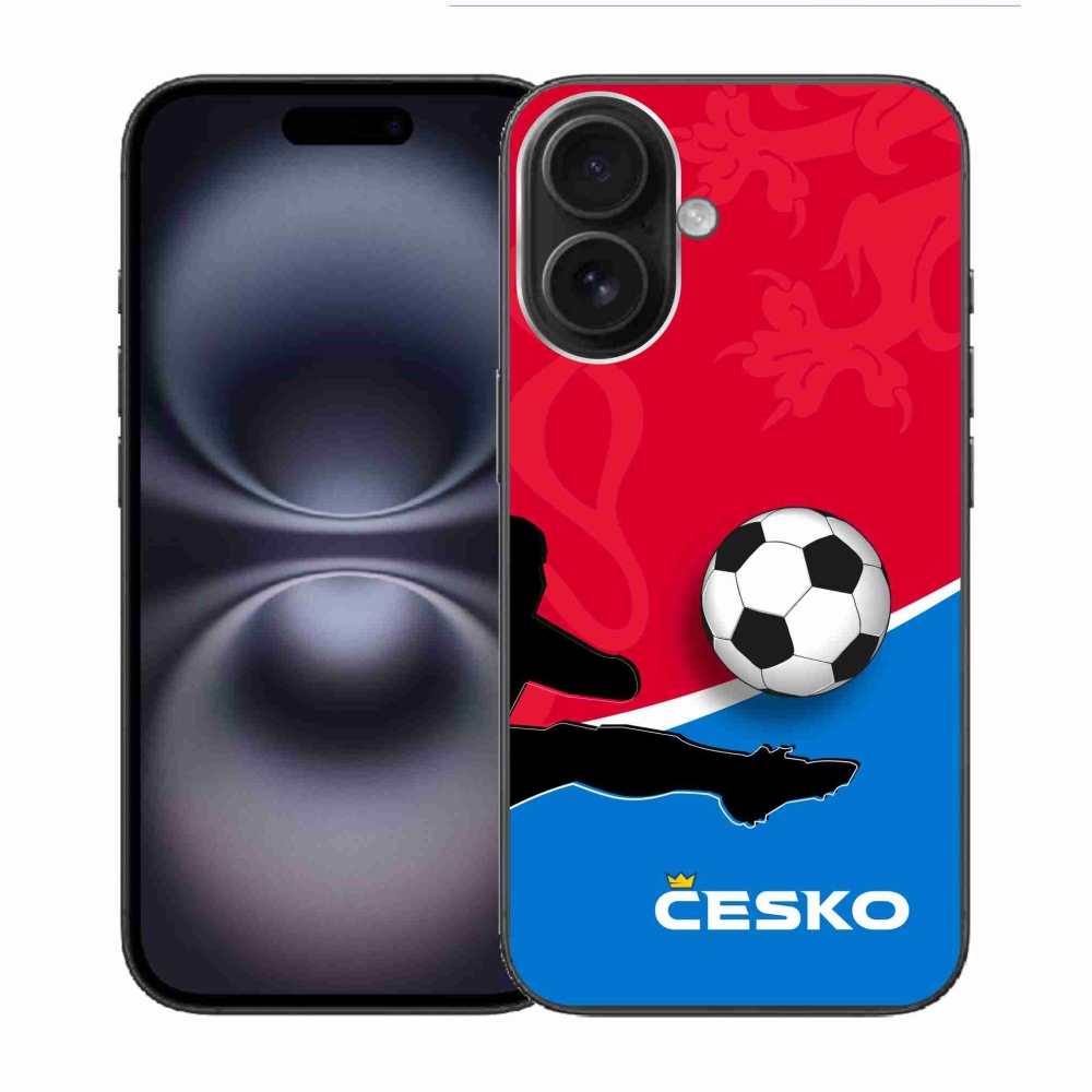 Gélový kryt mmCase na iPhone 16 - futbal Česko 2