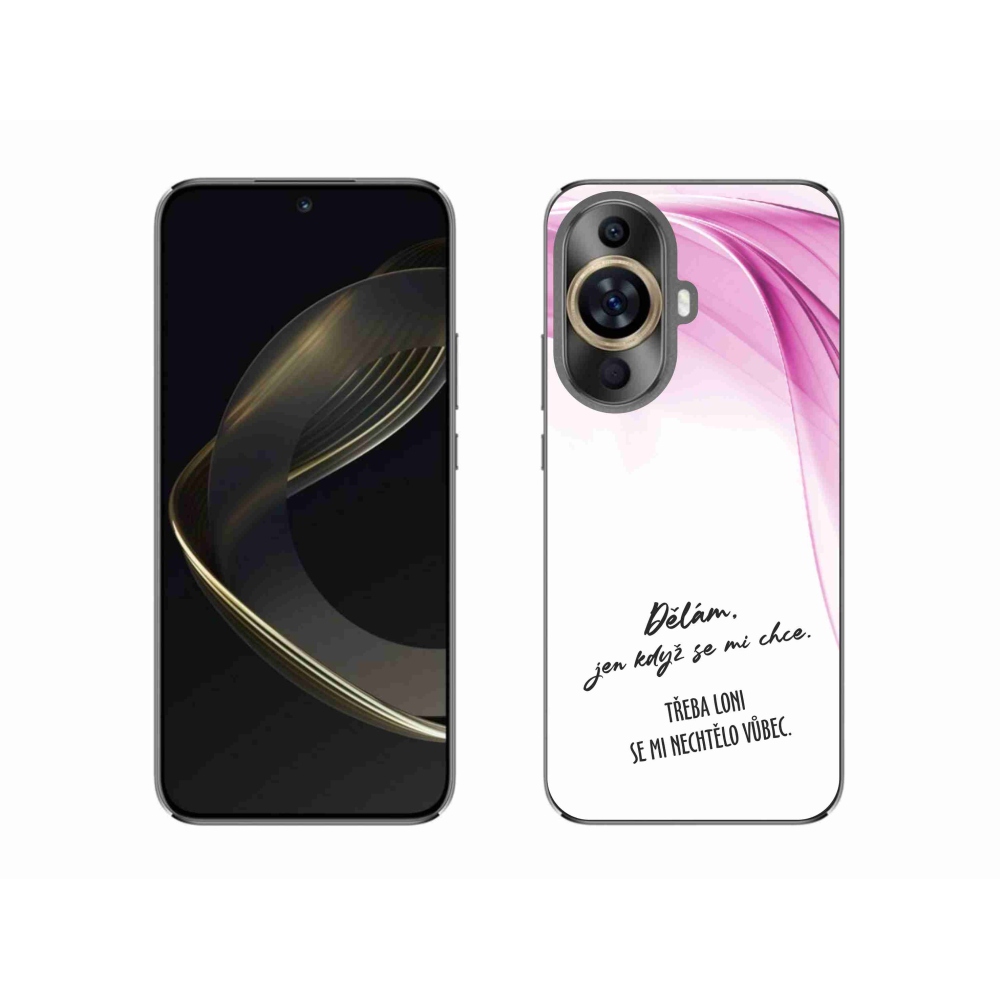 Gélový kryt mmCase na Huawei Nova 11 - vtipný text 12 biele pozadie