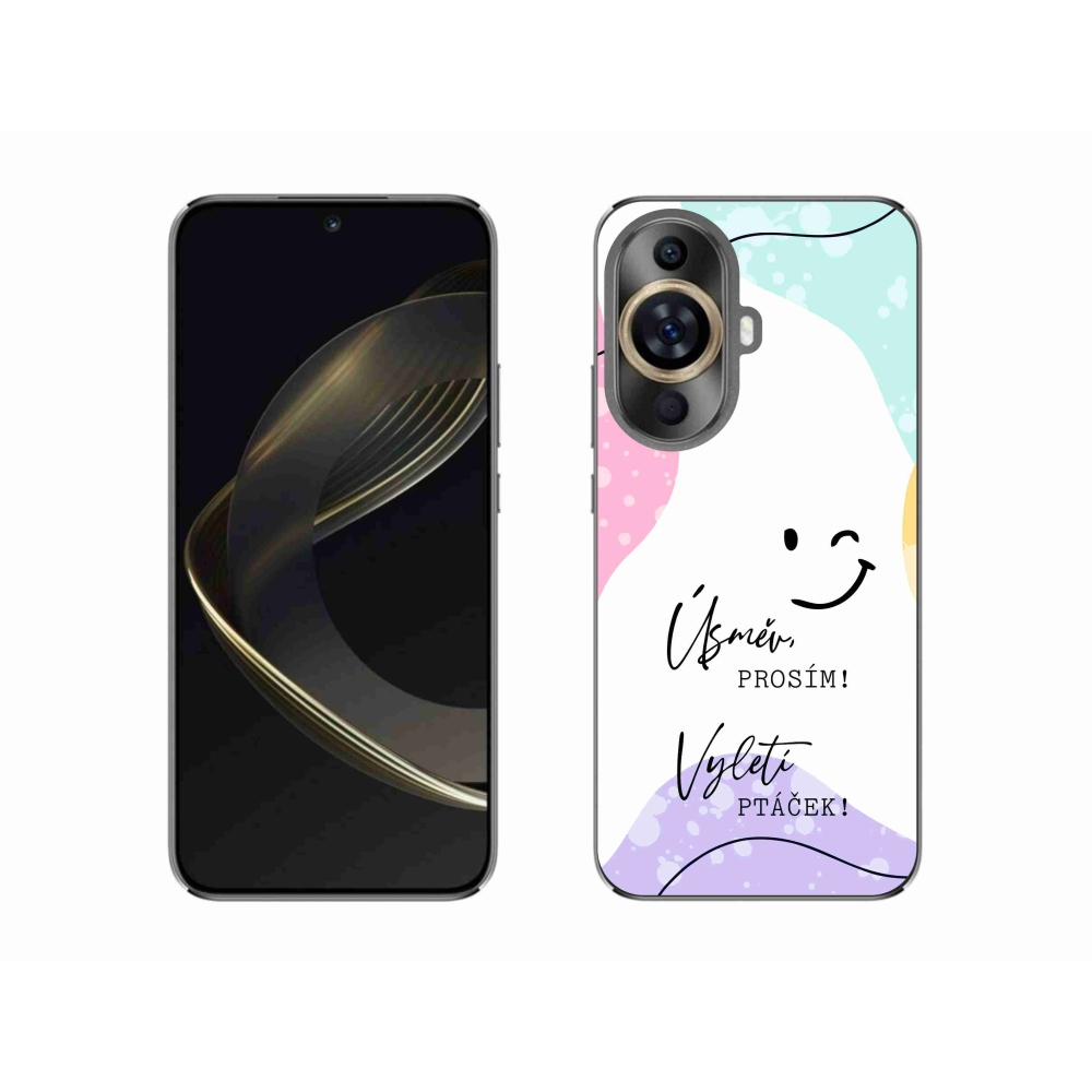 Gélový kryt mmCase na Huawei Nova 11 - vtipný text 4 biele pozadie