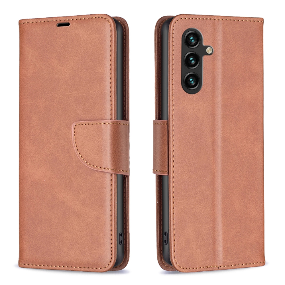 Case knižkové púzdro na Samsung Galaxy S25 FE - hnedé