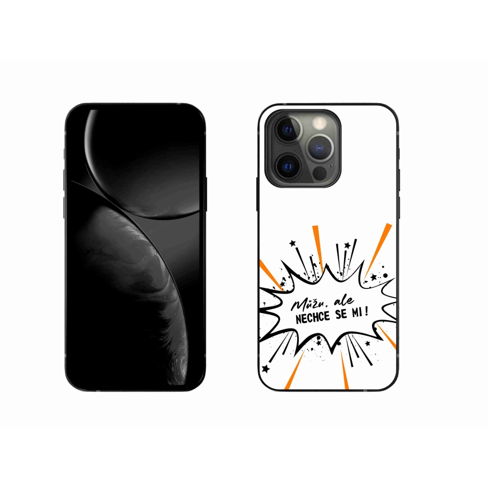 Gélový kryt mmCase na iPhone 13 Pro 6.1 - vtipný text 11 biele pozadie
