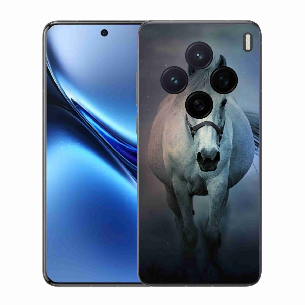 Gélový kryt mmCase na Vivo X200 5G - bežiaci biely kôň