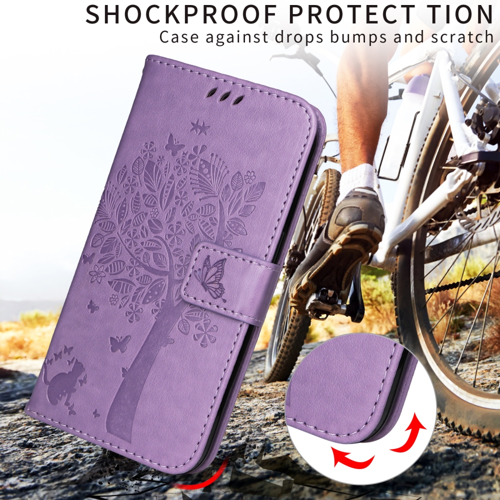 Trees knižkové púzdro na Xiaomi Poco F7 5G - svetlofialové