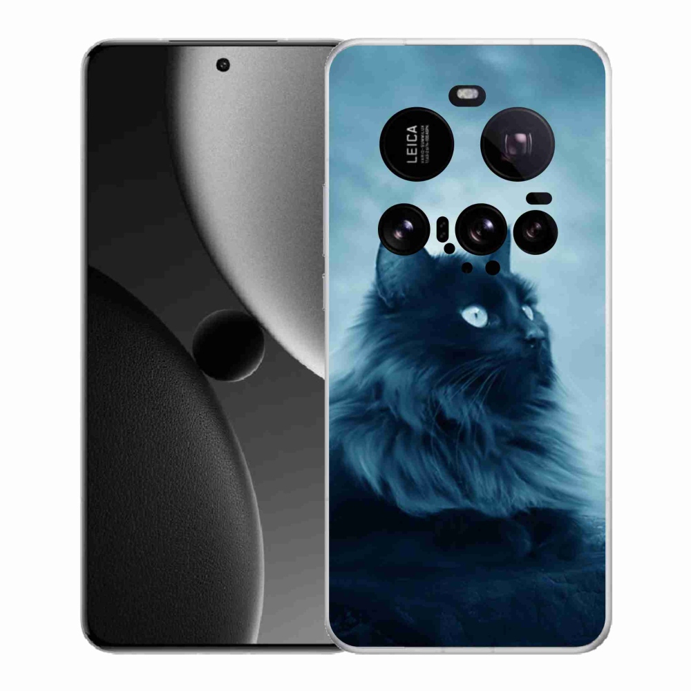 Gélový kryt mmCase na Xiaomi 15 Ultra - čierna mačka 1