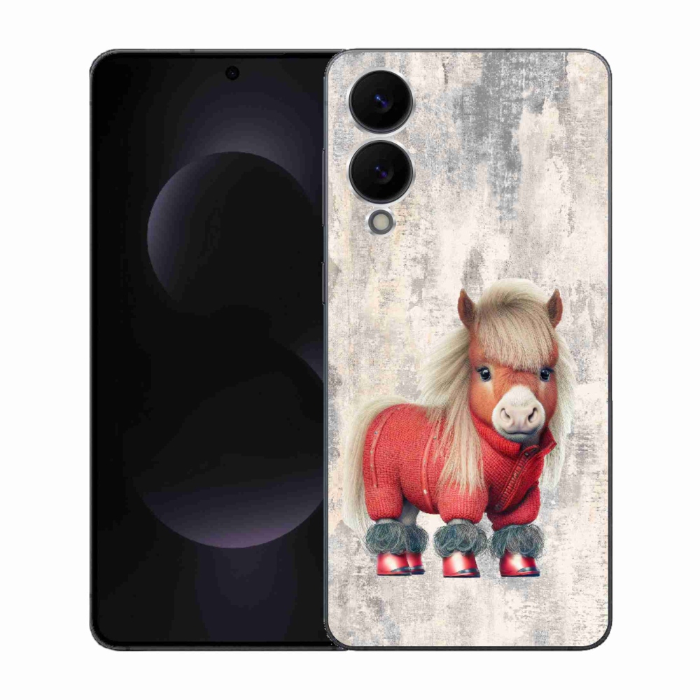 Gélový kryt mmCase na Samsung Galaxy S25 Edge - poník vo svetri