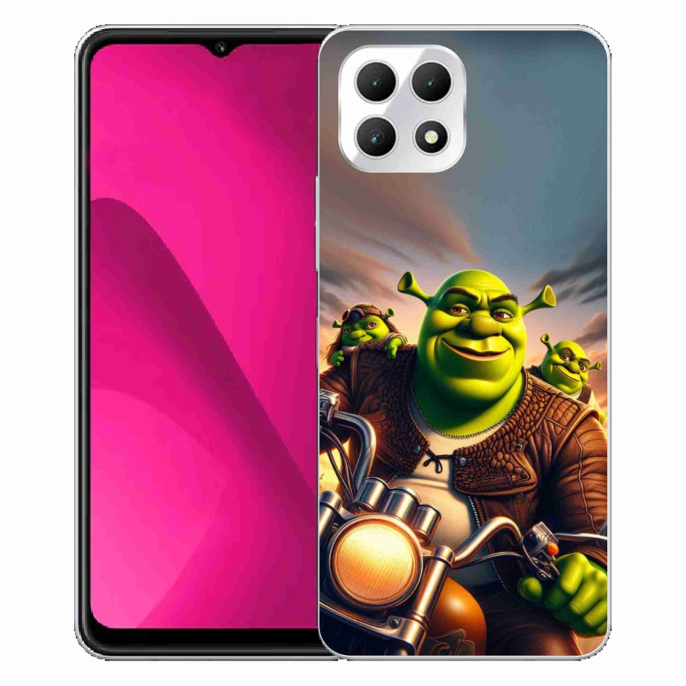 Gélový kryt mmCase na T-Mobile T Phone 2 - shrek na motorke