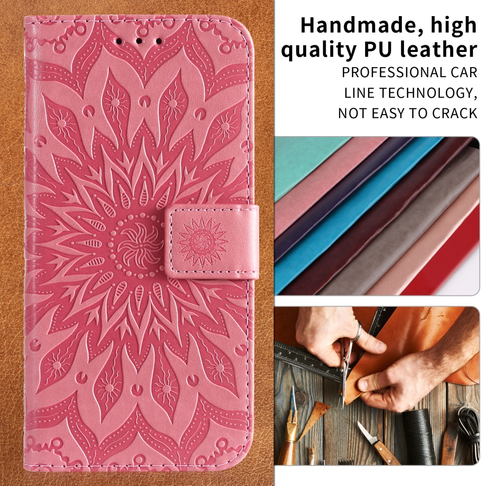 Sunflower knižkové púzdro na Xiaomi Redmi 15C 4G/5G (173mm) - ružové