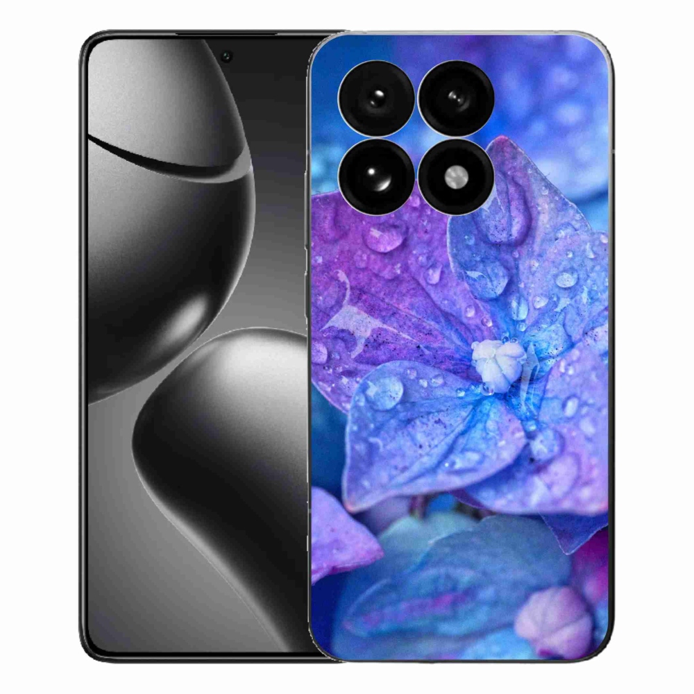 Gélový kryt mmCase na Xiaomi 15T - fialový kvet