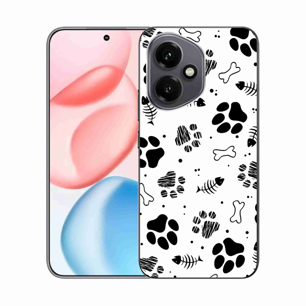 Gélový kryt mmCase na Honor 400 - psie labky 1
