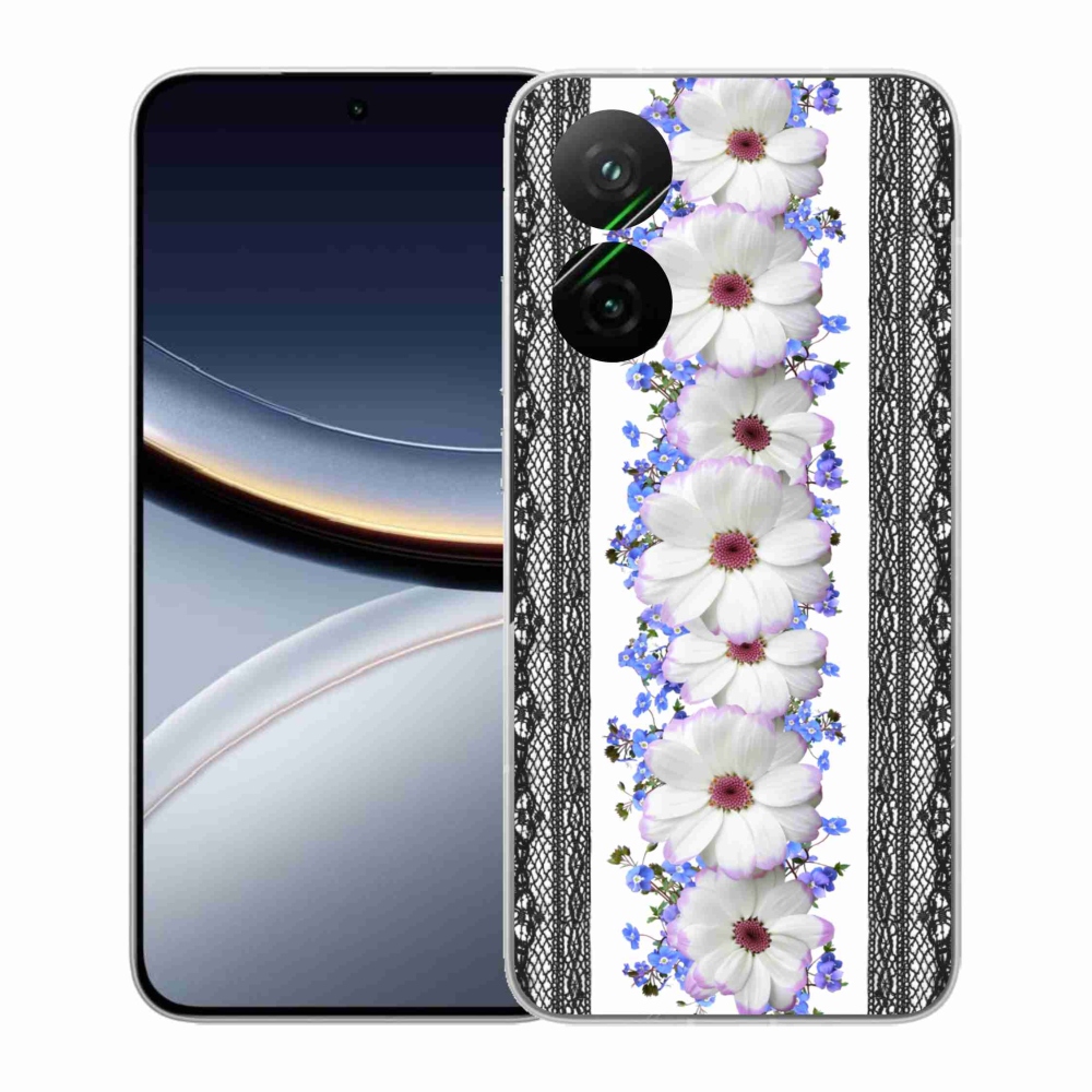 Gélový kryt mmCase na Xiaomi Poco F7 5G - kvety 8