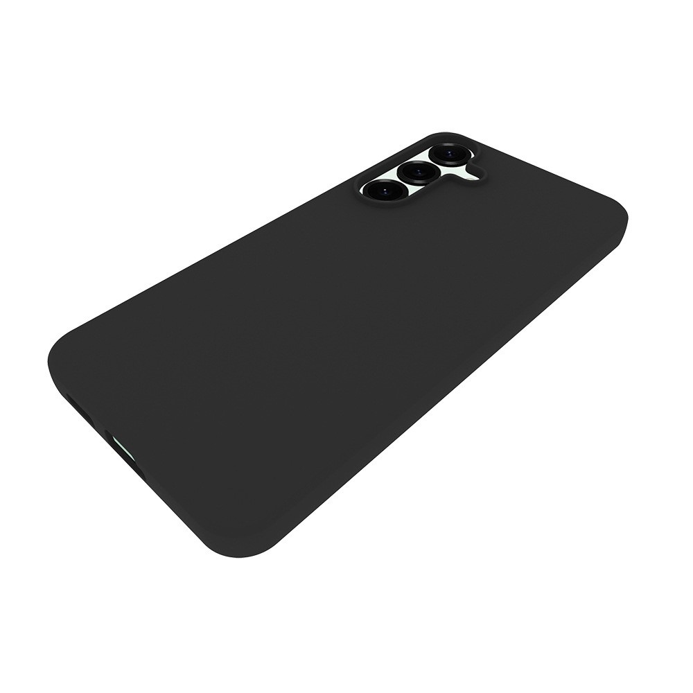 Matný gélový obal na mobil Samsung Galaxy S25 FE - čierny