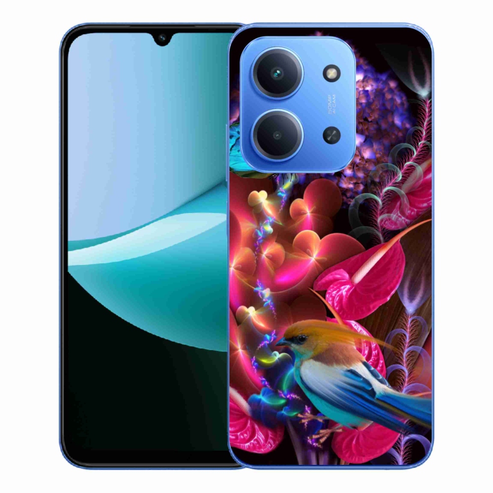 Gélový kryt mmCase na Xiaomi Redmi 15C 4G/5G (173mm) - farebné kvety