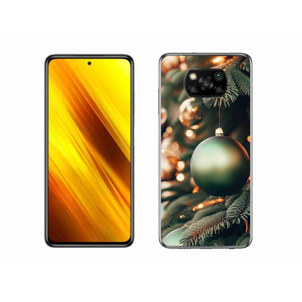 Gélový kryt mmCase na Xiaomi Poco X3 - vianočné ozdoby 1