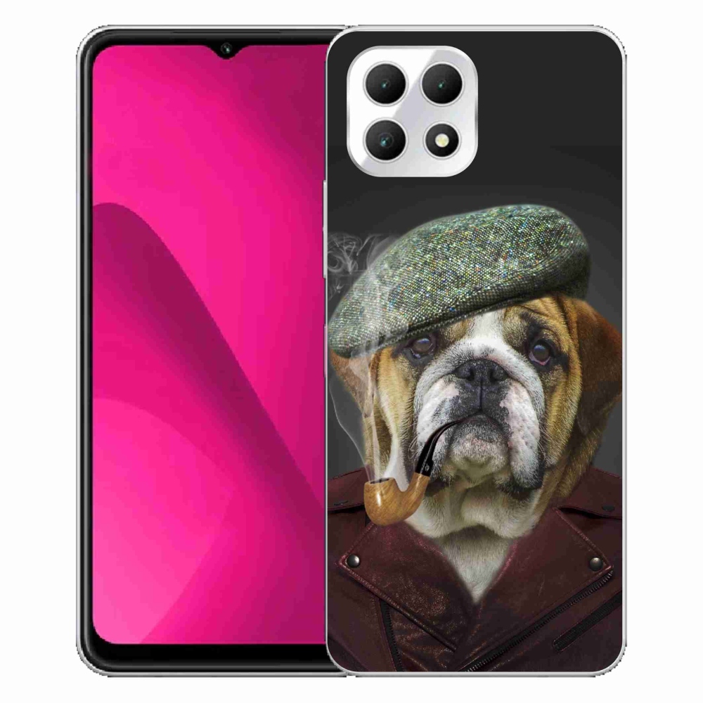 Gélový kryt mmCase na T-Mobile T Phone 2 - pes s fajkou