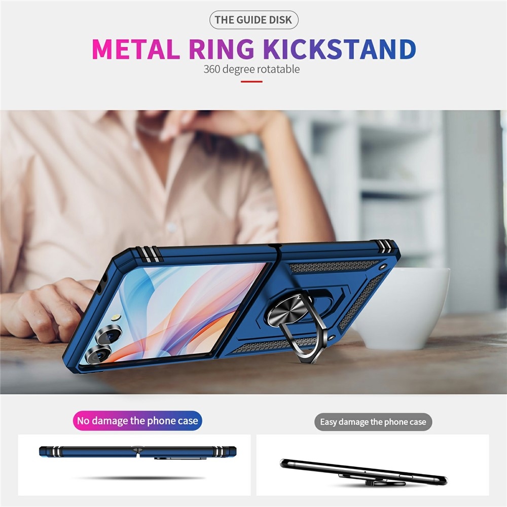 Ring odolný kryt na Samsung Galaxy Flip7 5G - modrý