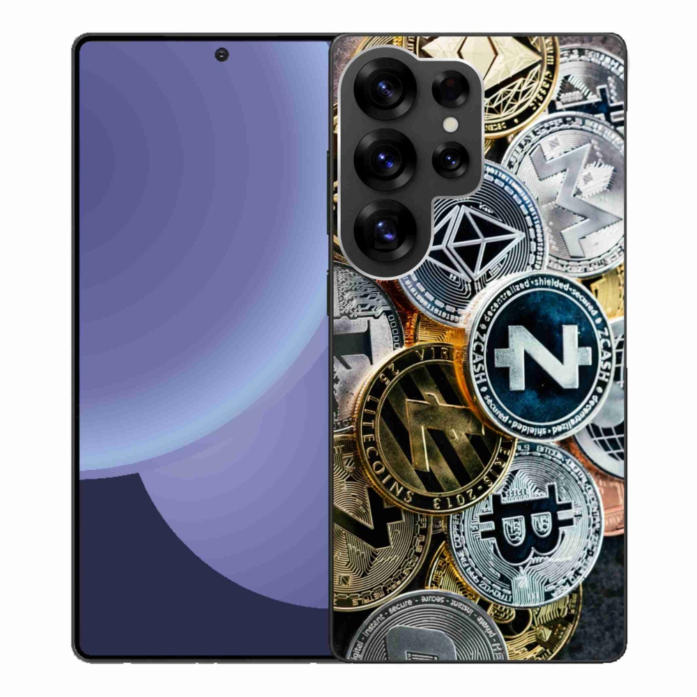 Gélový kryt mmCase na Samsung Galaxy S25 Ultra - kryptomeny