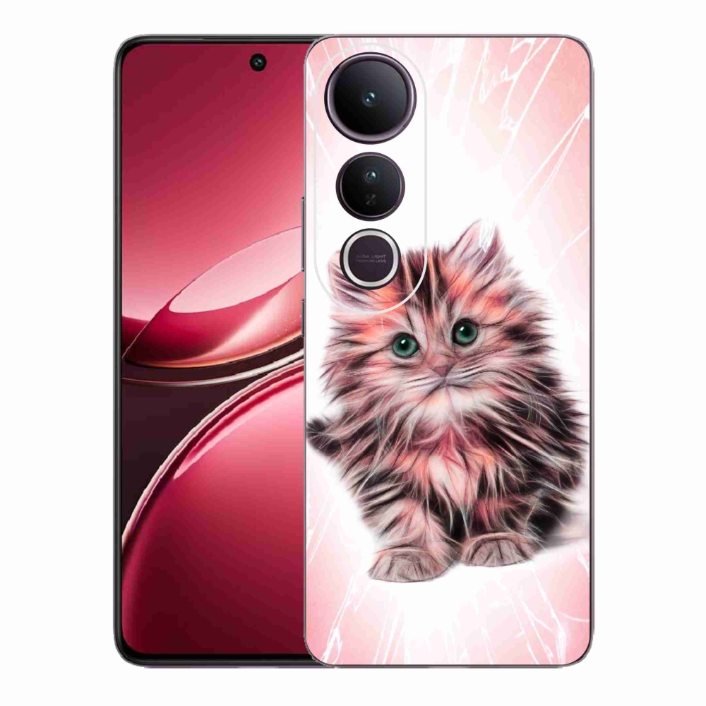 Gélový kryt mmCase na Vivo V50 Lite 4G/5G - roztomilé mačiatko