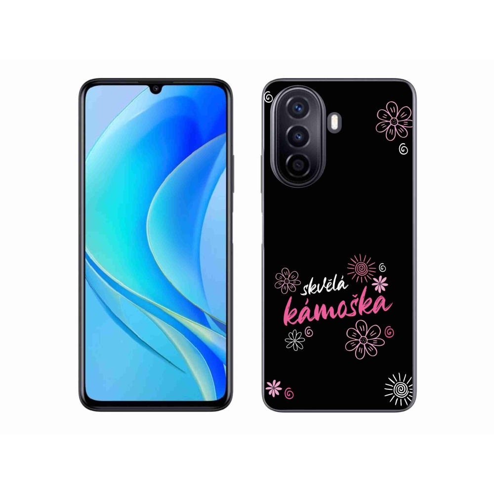 Gélový kryt mmCase na Huawei Nova Y70 - skvelá kamoška čierne pozadie
