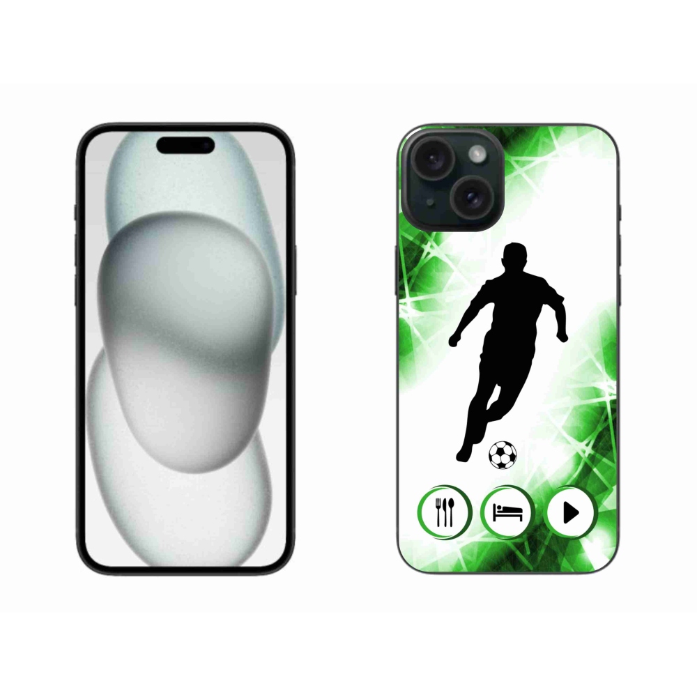 Gélový kryt mmCase na iPhone 15 Plus - futbalista