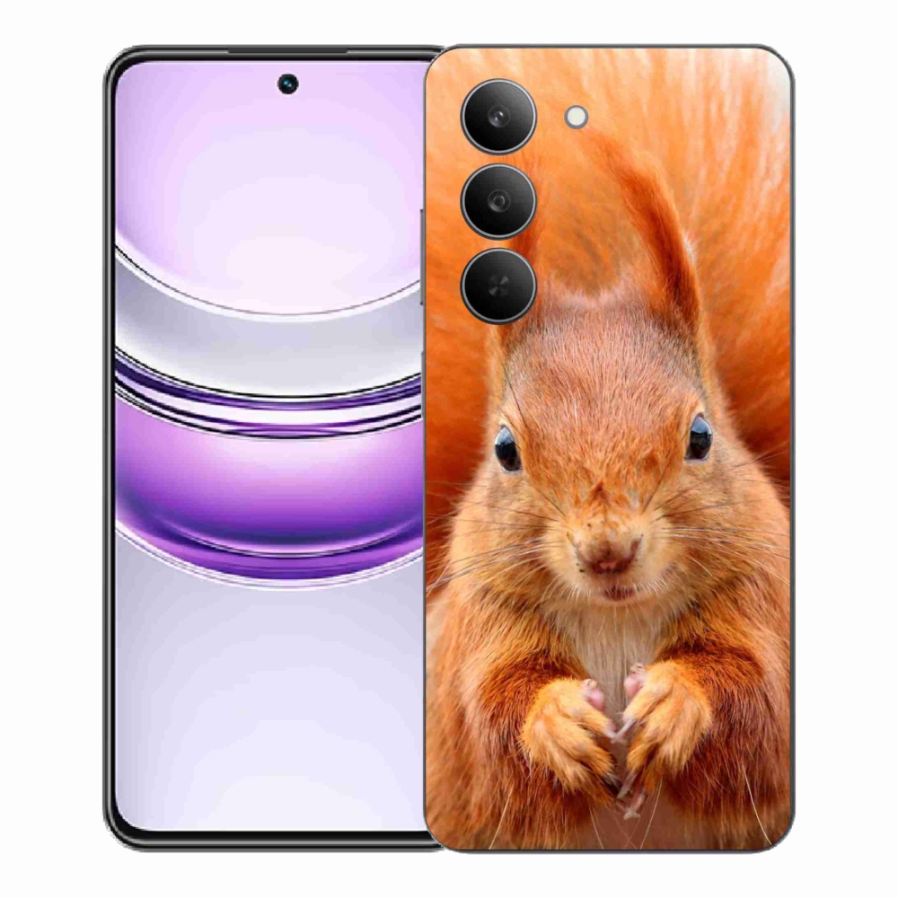 Gélový kryt mmCase na Realme 14x 5G - veverička