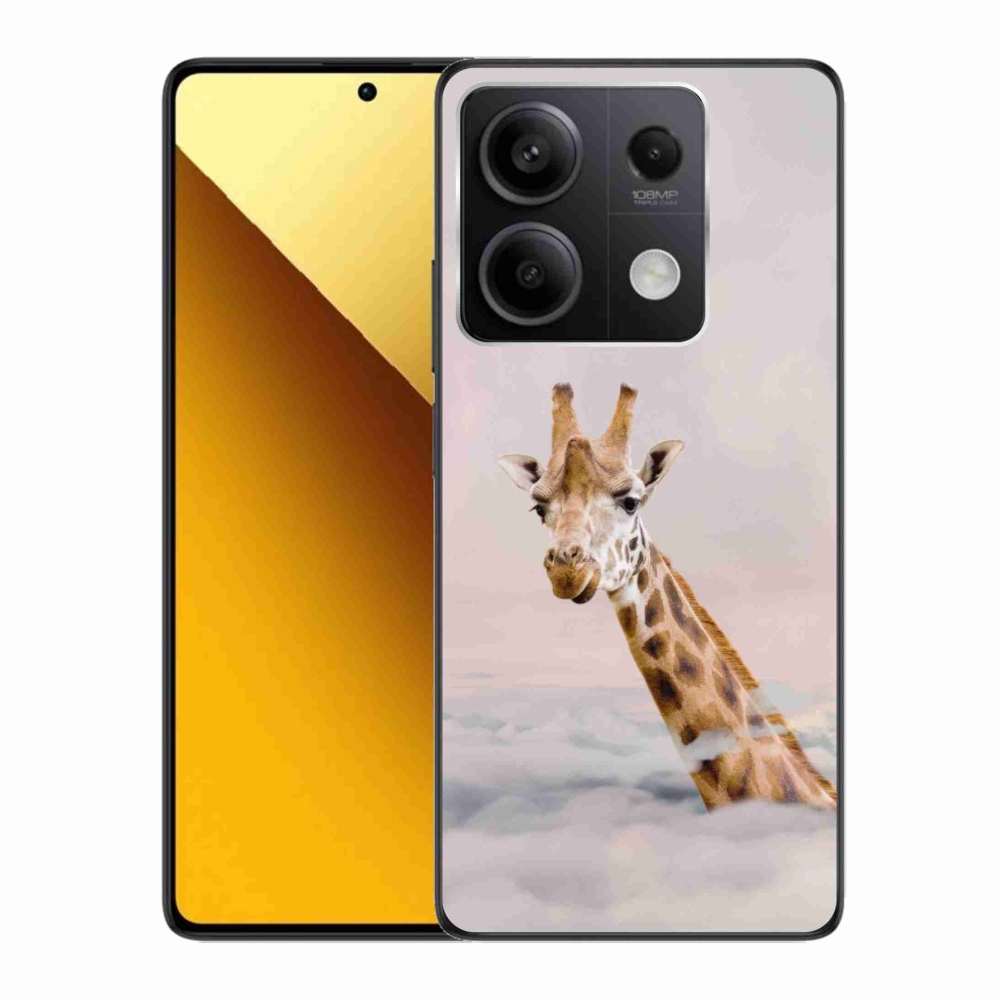 Gélový kryt mmCase na Xiaomi Redmi Note 13 5G - žirafa v oblakoch