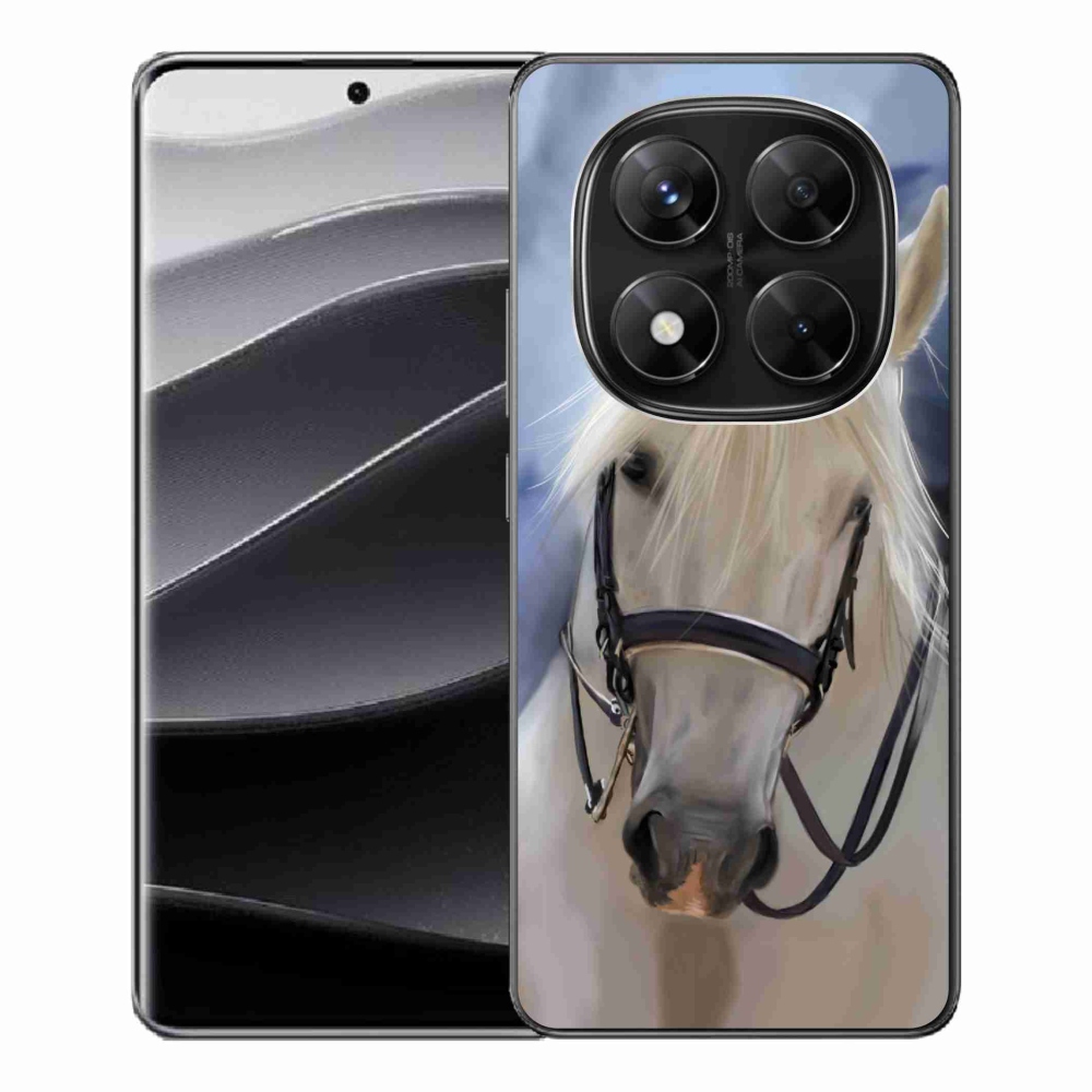 Gélový kryt mmCase na Xiaomi Redmi Note 14 Pro 5G/Poco X7 5G - biely kôň