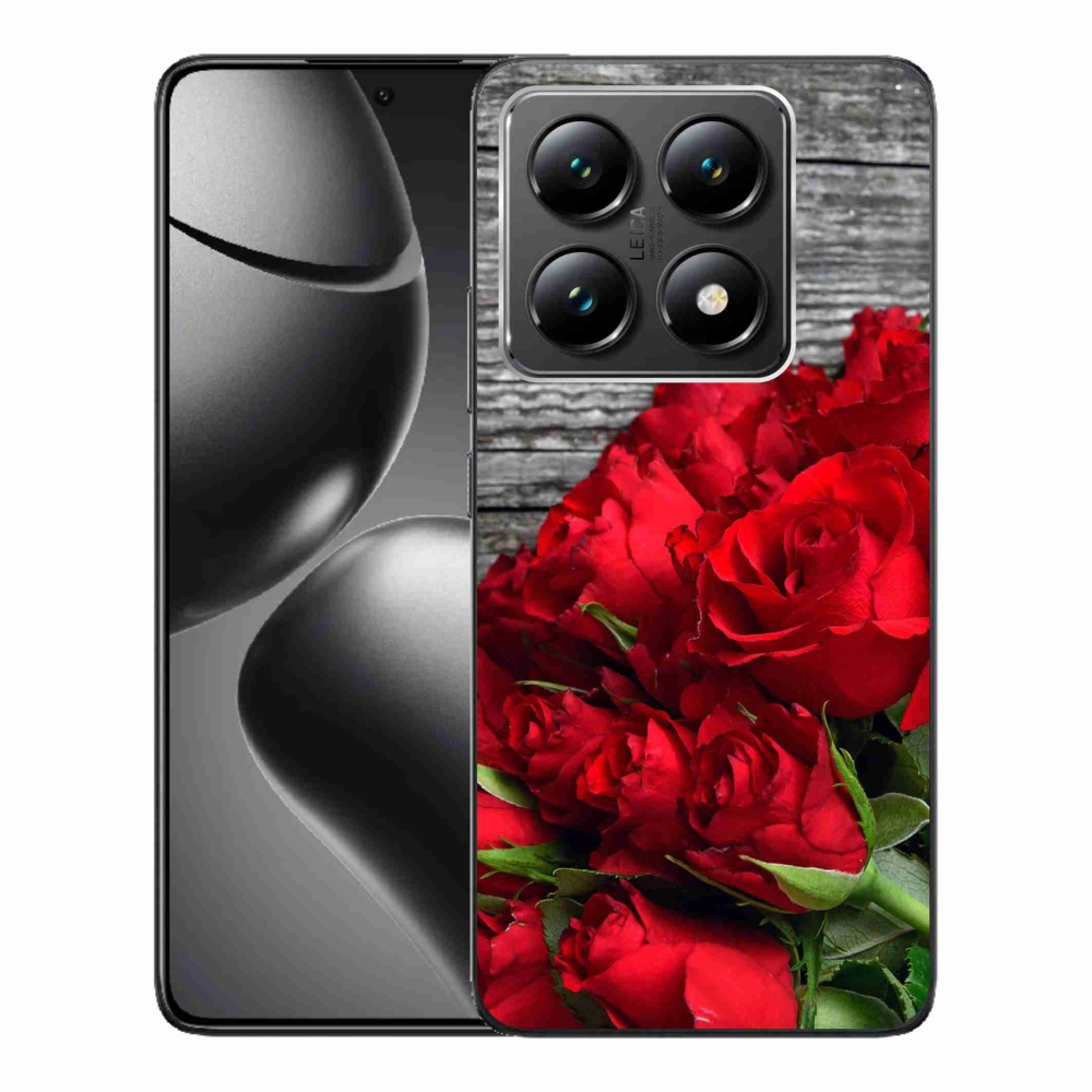 Gélový kryt mmCase na Xiaomi 14T - červené ruže