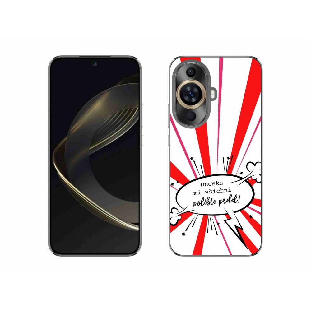 Gélový kryt mmCase na Huawei Nova 11 - vtipný text 15 biele pozadie