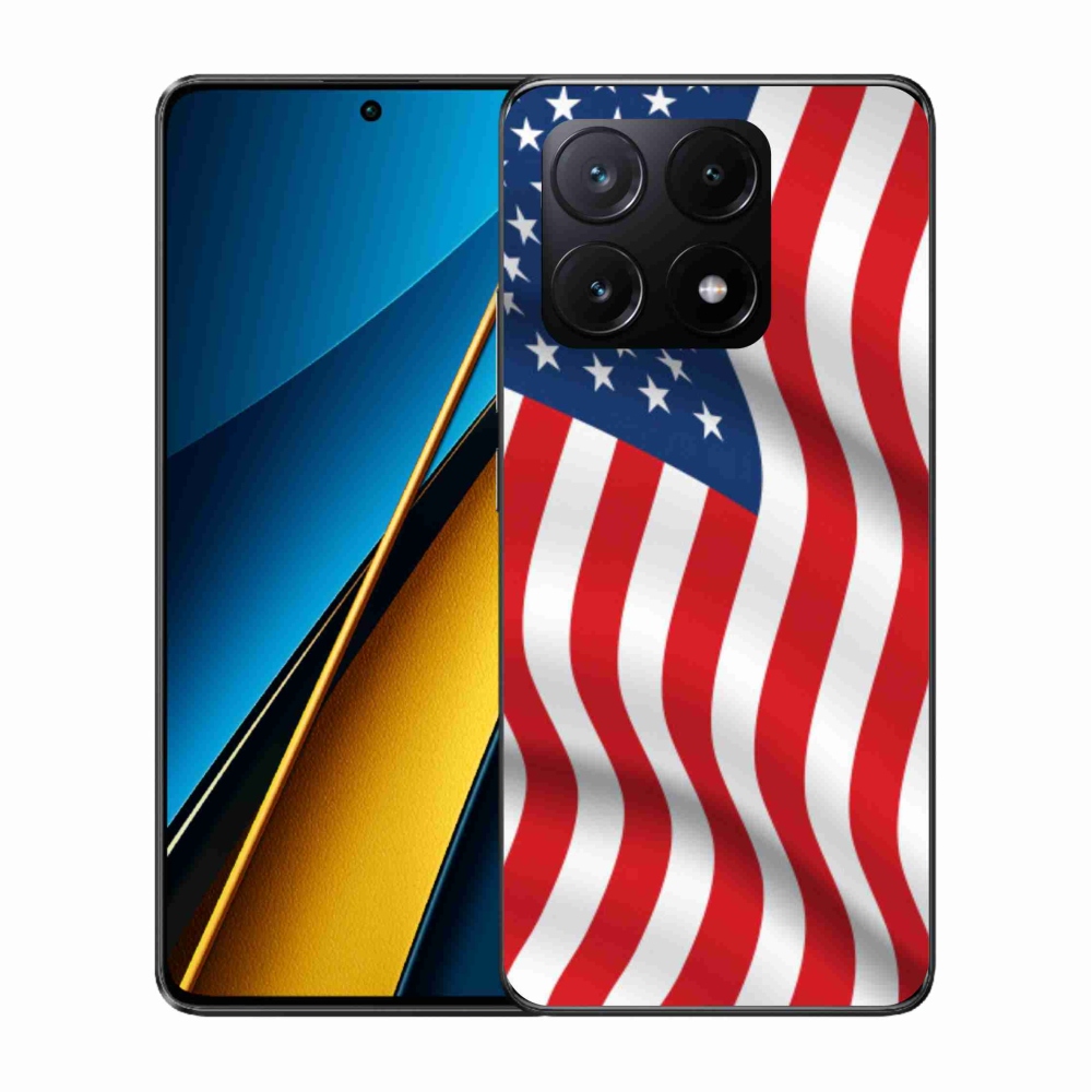 Gélový kryt mmCase na Xiaomi Poco X6 Pro 5G - USA vlajka