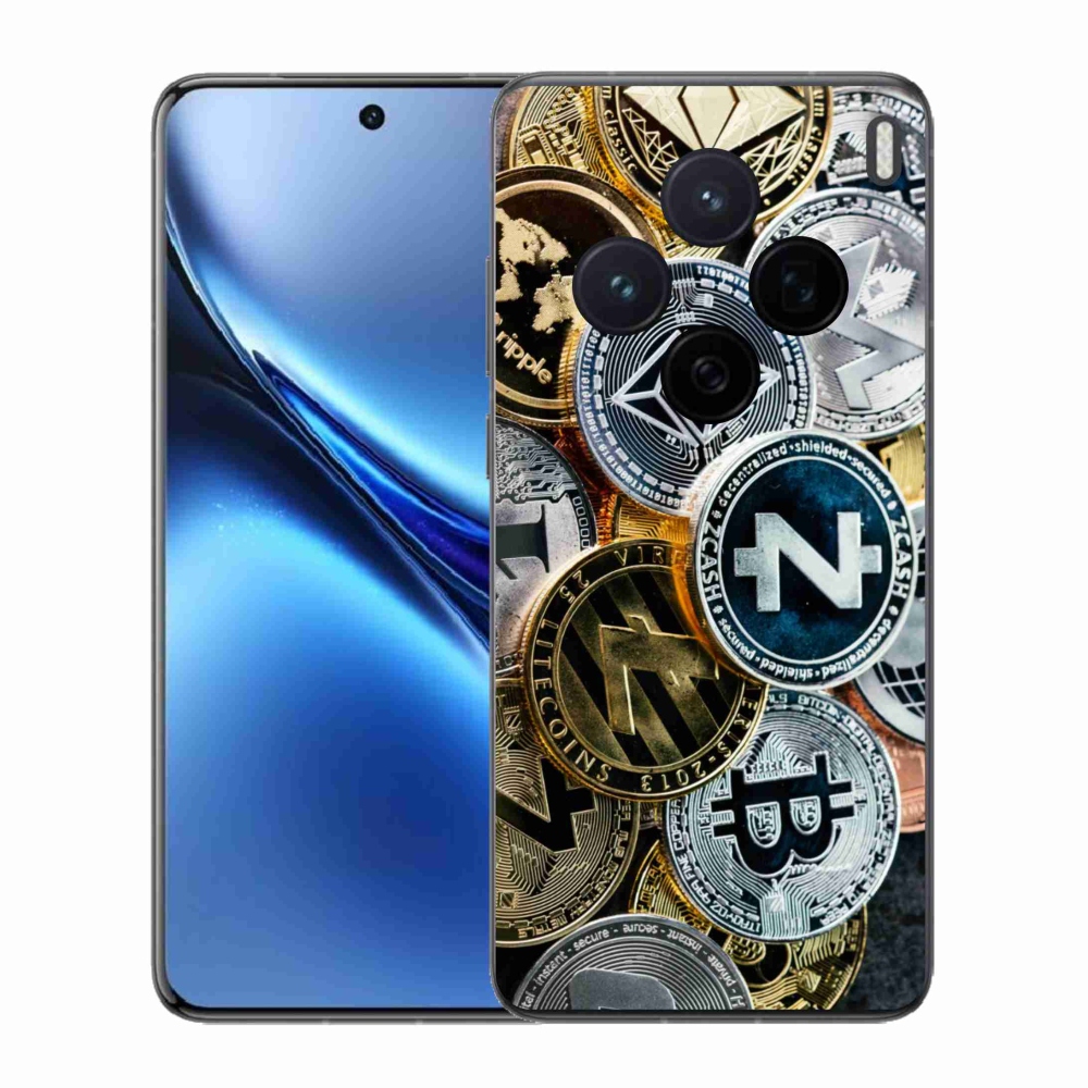 Gélový kryt mmCase na Vivo X200 5G - kryptomeny