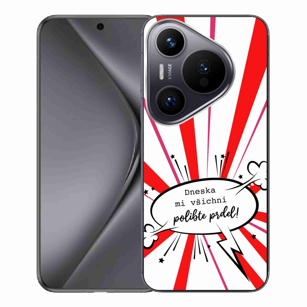 Gélový kryt mmCase na Huawei Pura 70 Pro - vtipný text 15 biele pozadie