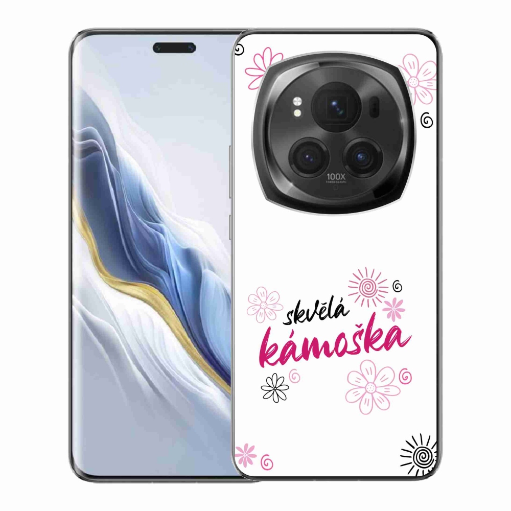 Gélový kryt mmCase na Honor Magic 6 Pro 5G - skvelá kamoška biele pozadie