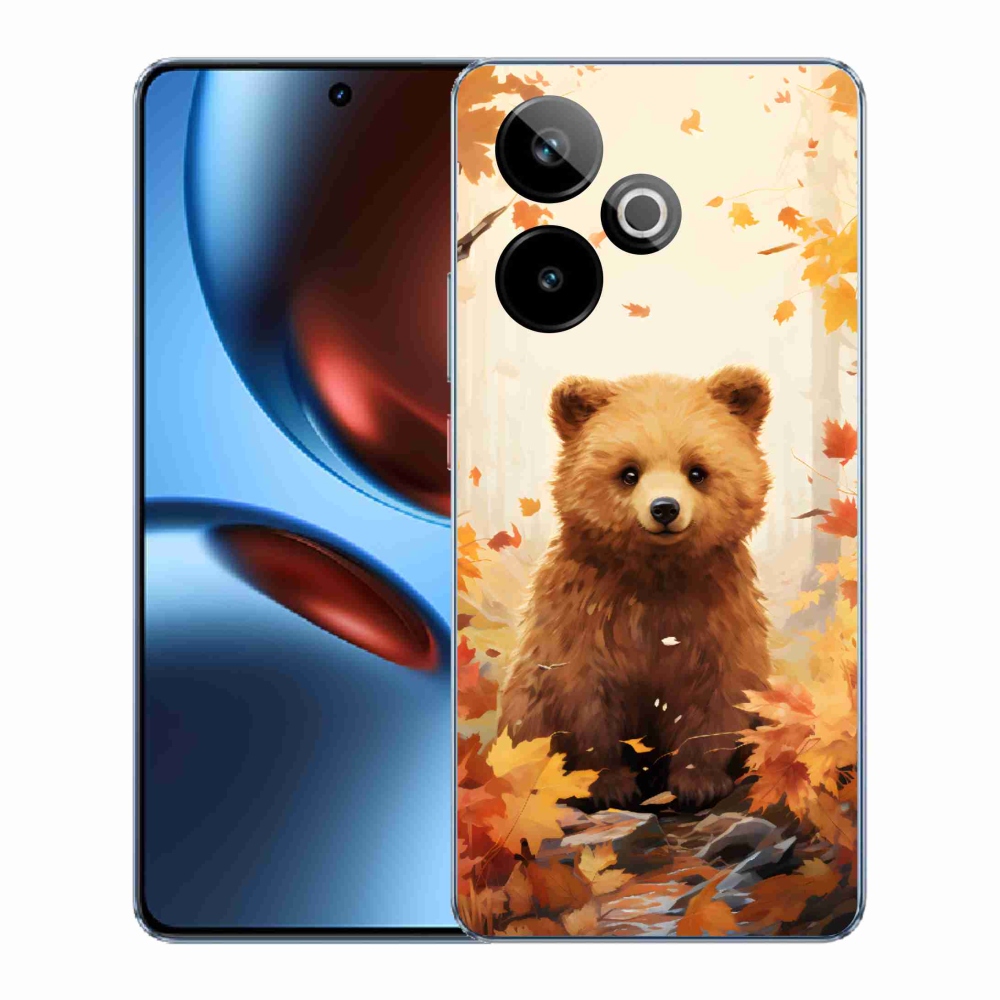 Gélový kryt mmCase na Realme GT 7 5G/GT 7T 5G - medveď v lese