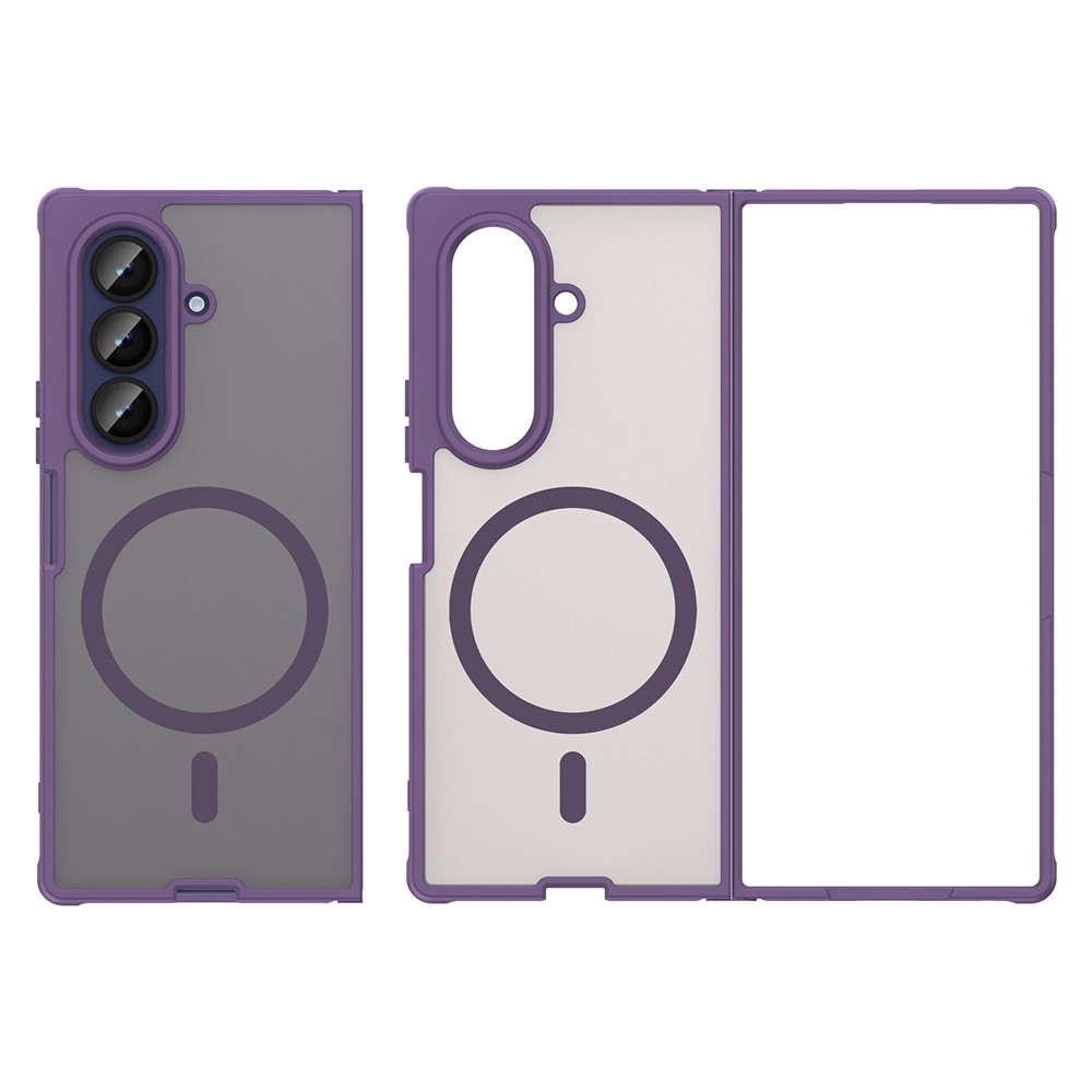 Case matný gélový obal s MagSafe na Samsung Galaxy Z Fold7 5G - fialový