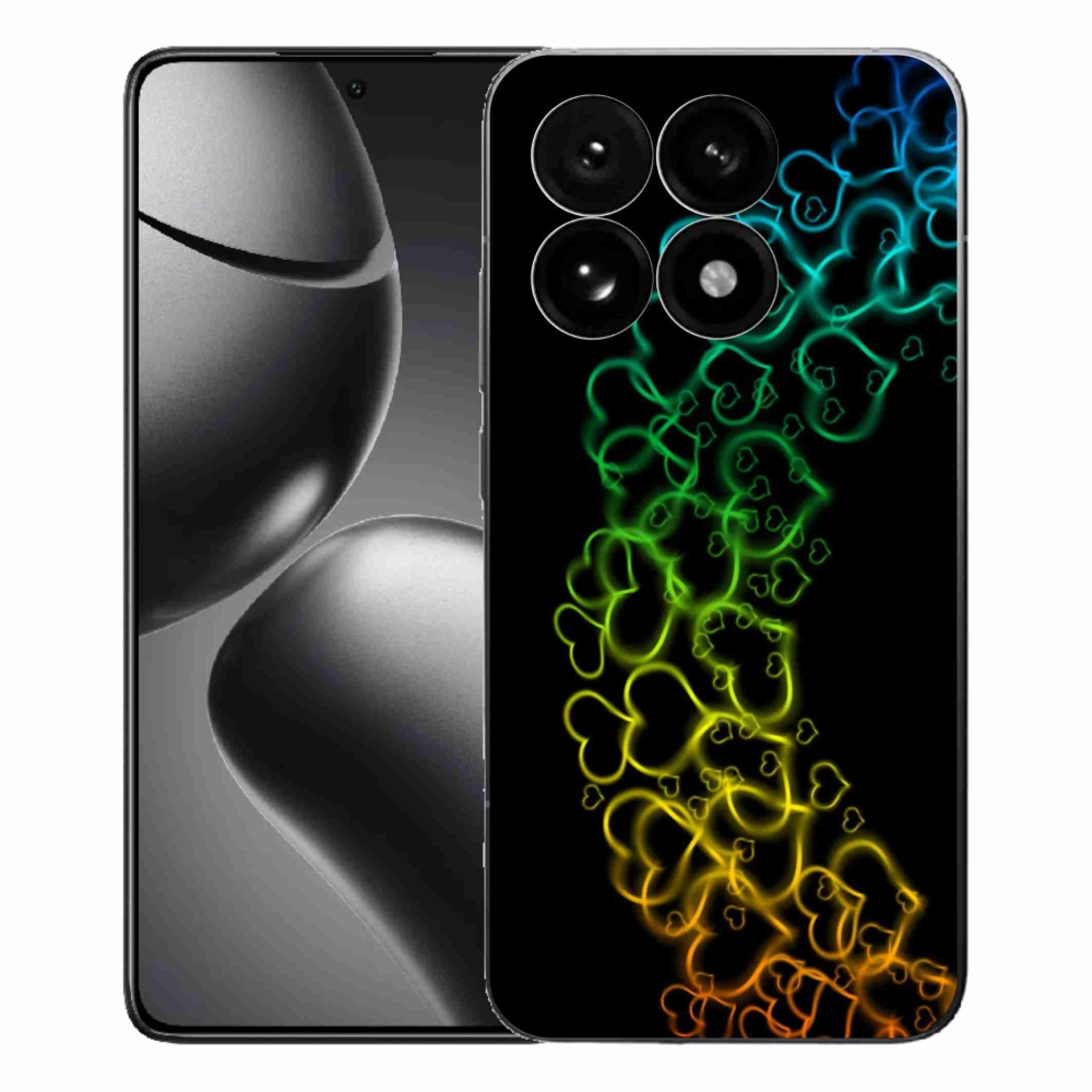 Gélový kryt mmCase na Xiaomi 15T - farebné srdiečka