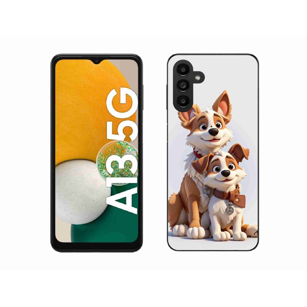 Gélový kryt mmCase na Samsung Galaxy A13 5G - kreslenie psy