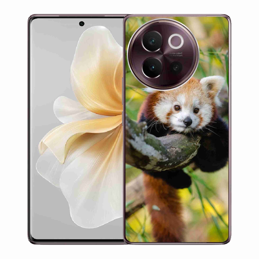 Gélový kryt mmCase na Vivo V40 Lite 5G - panda červená