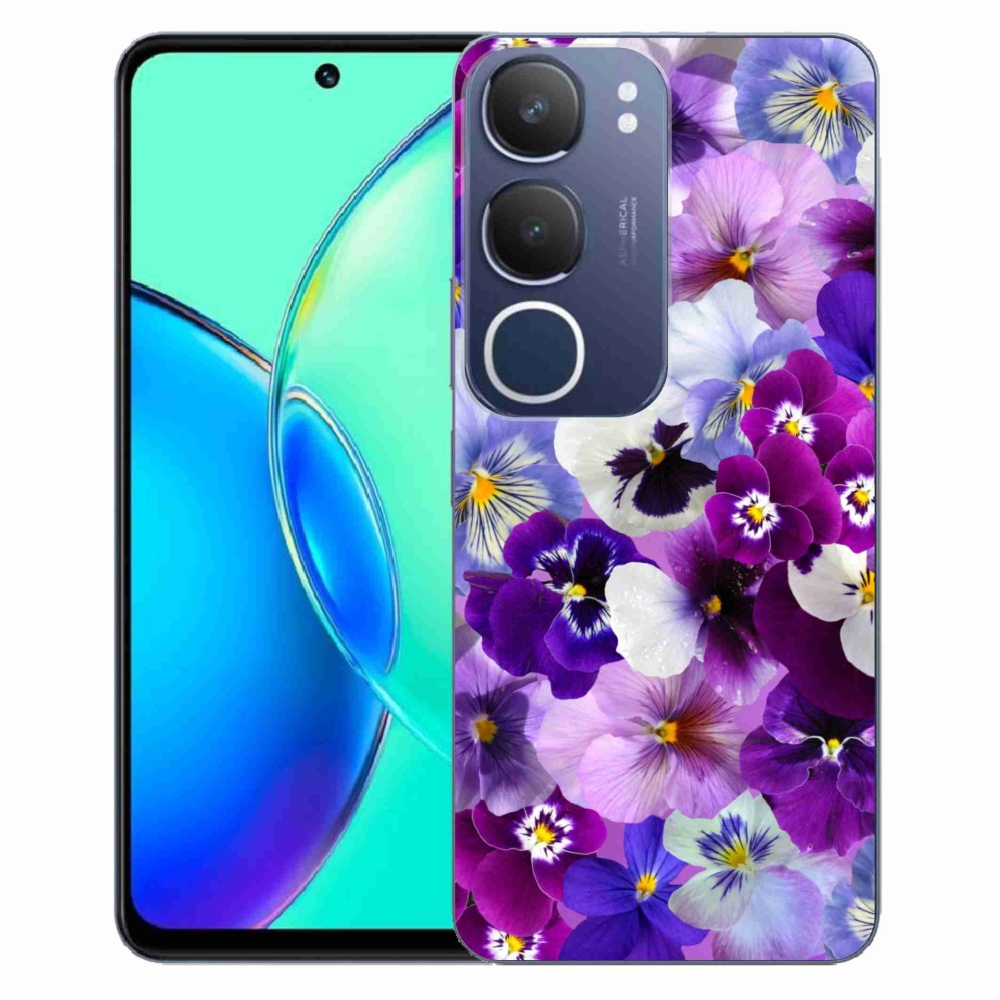 Gélový kryt mmCase na Vivo Y19s - kvety 9