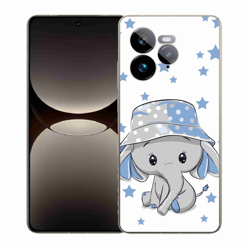 Gélový kryt mmCase na Realme GT 7 Pro 5G - modrý slon