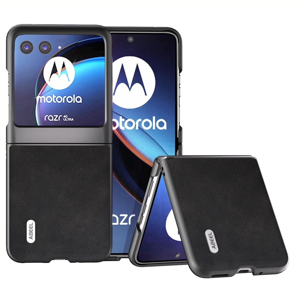ABEEL plastový obal s pevným chrbtom na Motorola Razr 40 Ultra 5G - čierny