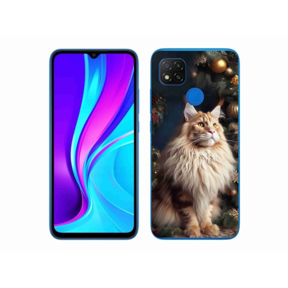 Gélový kryt mmCase na Xiaomi Redmi 9C - mačka pri stromčeku