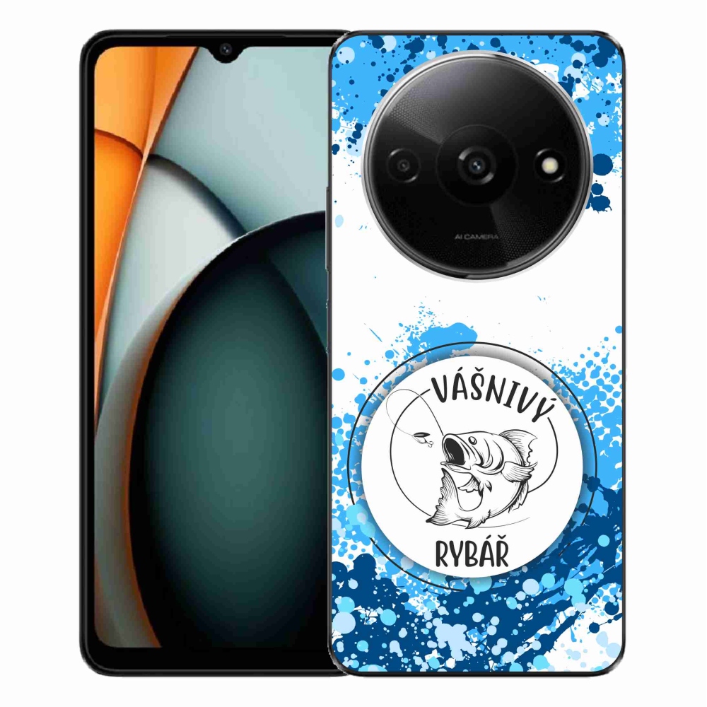 Gélový kryt mmCase na Xiaomi Redmi A3 - vášnivý rybár biele pozadie