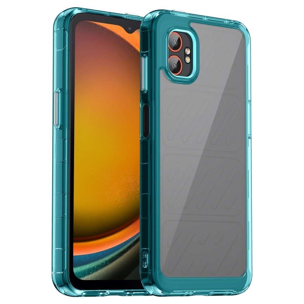 Gélový obal s pevným chrbtom na Samsung Galaxy Xcover 7 Pro - svetlomodrý