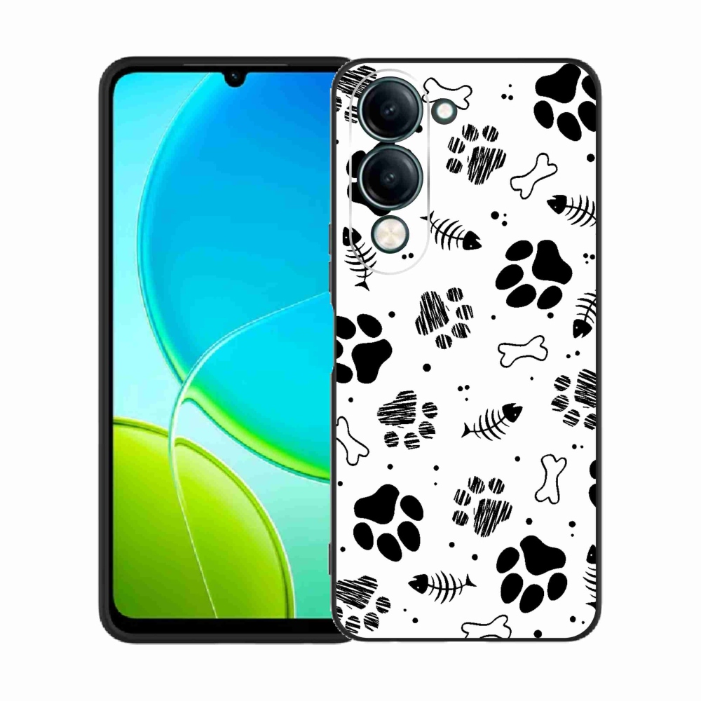 Gélový kryt mmCase na Vivo Y29s 5G - psie labky 1