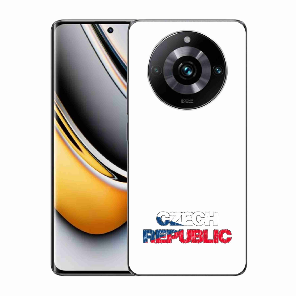 Gélový kryt mmCase na Realme 11 Pro/11 Pro+ - Czech Republic biele pozadie