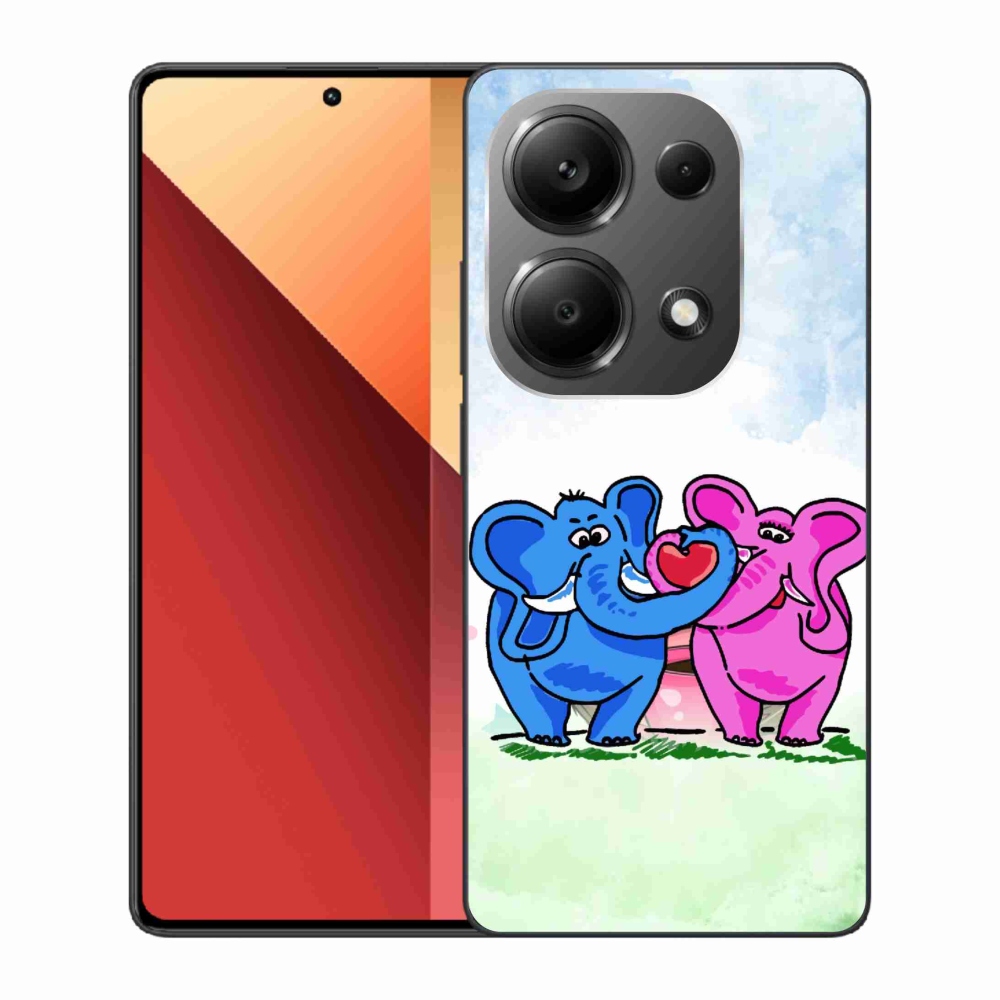 Gélový kryt mmCase na Xiaomi Redmi Note 13 Pro 4G/Poco M6 Pro - zamilovaní slony