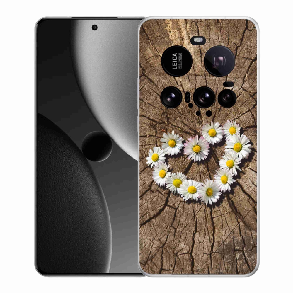 Gélový kryt mmCase na Xiaomi 15 Ultra - srdce z margaréty