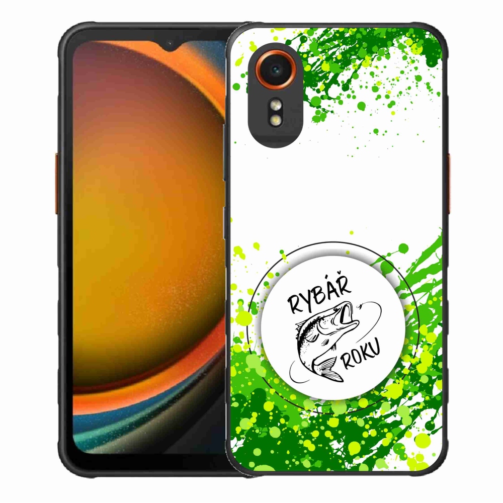 Gélový kryt mmCase na Samsung Galaxy Xcover 7 - rybár roka biele pozadie