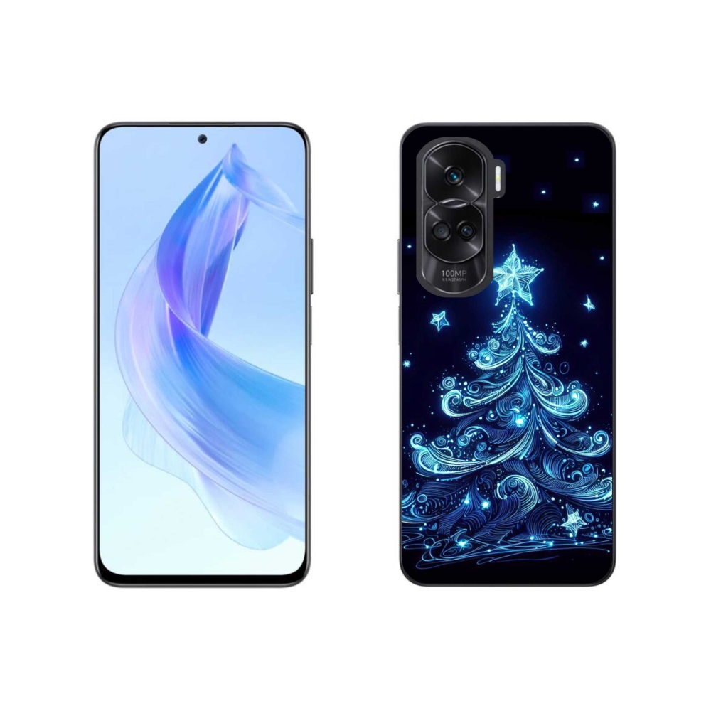 Gélový kryt mmCase na Honor 90 Lite - neónový vianočný stromček 4